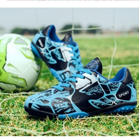 ขนาด 35-43 รองเท้าฟุตบอลเด็กใหม่กีฬารองเท้าฟุตบอลเด็กโตเด็กสวมใส่รองเท้าฟุตซอลที่ไม่ลื่น รูปที่ 4