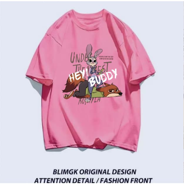 เสื้อยืดลายน่ารัก ผ้าคอตตอนหนา220แกรม เนื้อผ้าคอตตอลแท้ CM104 สีไม่ตกเนื้อผ้าดี ตัดเย็บดี รูปที่ 8