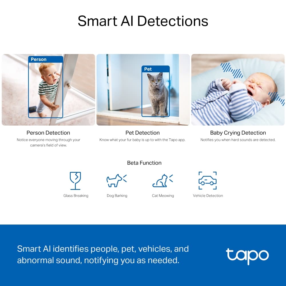TP-LINK TAPO C230 คมชัดเป็นพิเศษความละเอียด เทคโนโลยี AI-ของแท้ 2 ปี รูปที่ 7
