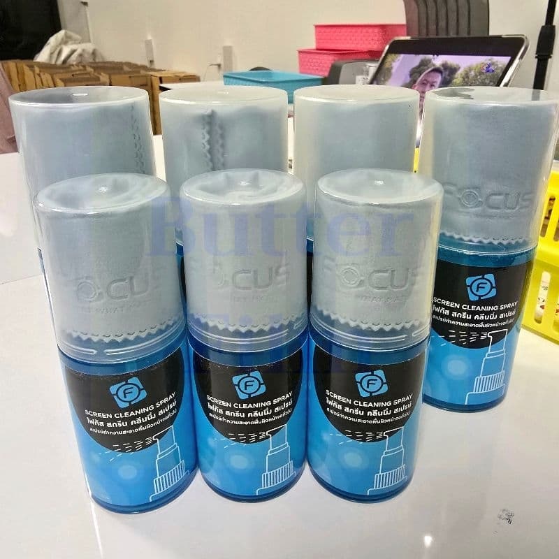 สเปรย์น้ำยาทำความสะอาดหน้าจอ Focus Screen Cleaning Spray ทำความสะอาดมือถือ คอมพิวเตอร์ แว่นตา แถมผ้าไมโครไฟเบอร์ รูปที่ 3