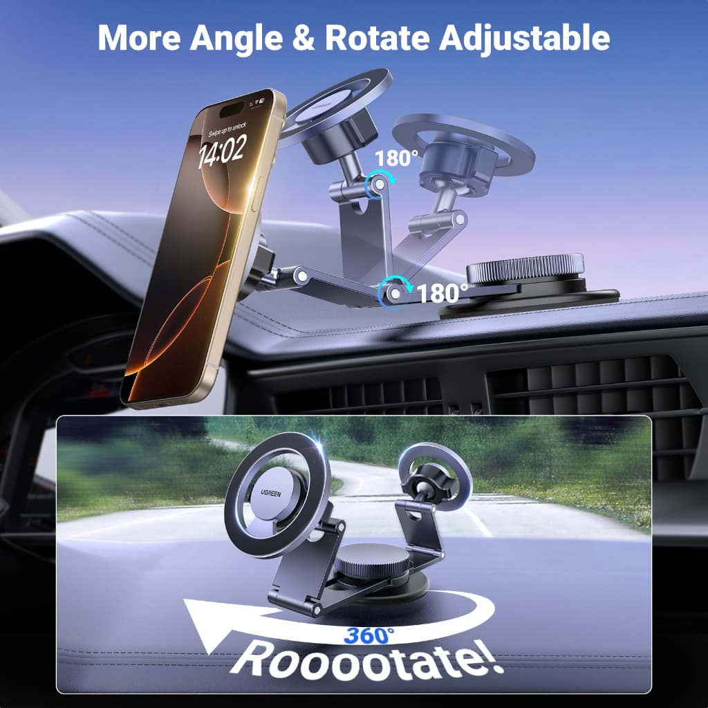 UGREEN ที่ยึดโทรศัพท์ในรถ แบบแม่เหล็ก สำหรับ iPhone Car Dashboard Mount รุ่น 45577 รูปที่ 4