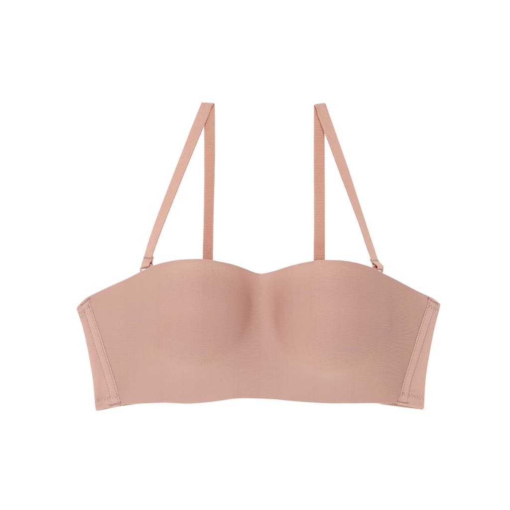 Wacoal Surprise Wireless Top Bra เสื้อชั้นในไร้โครง เกาะอก/สลับสายบ่า รุ่น WB9V09 สีเนื้ออมชมพู รูปที่ 2