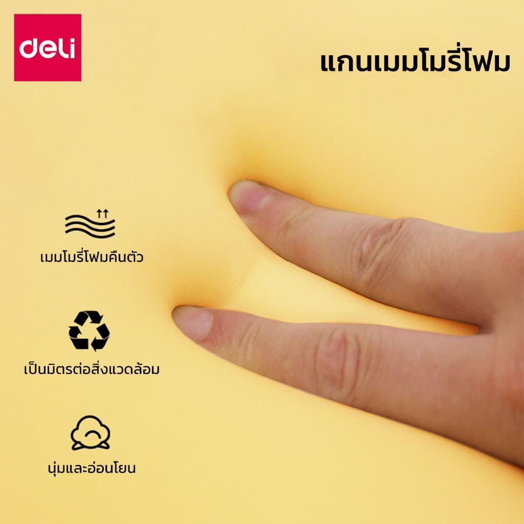 Deli เบาะรองหลัง เบาะรองนั่ง เพื่อสุขภาพ รองรับสรีระได้ดี ทรงสูง นั่งสบาย ลดอาการปวดเมื่อย Cushion รูปที่ 4