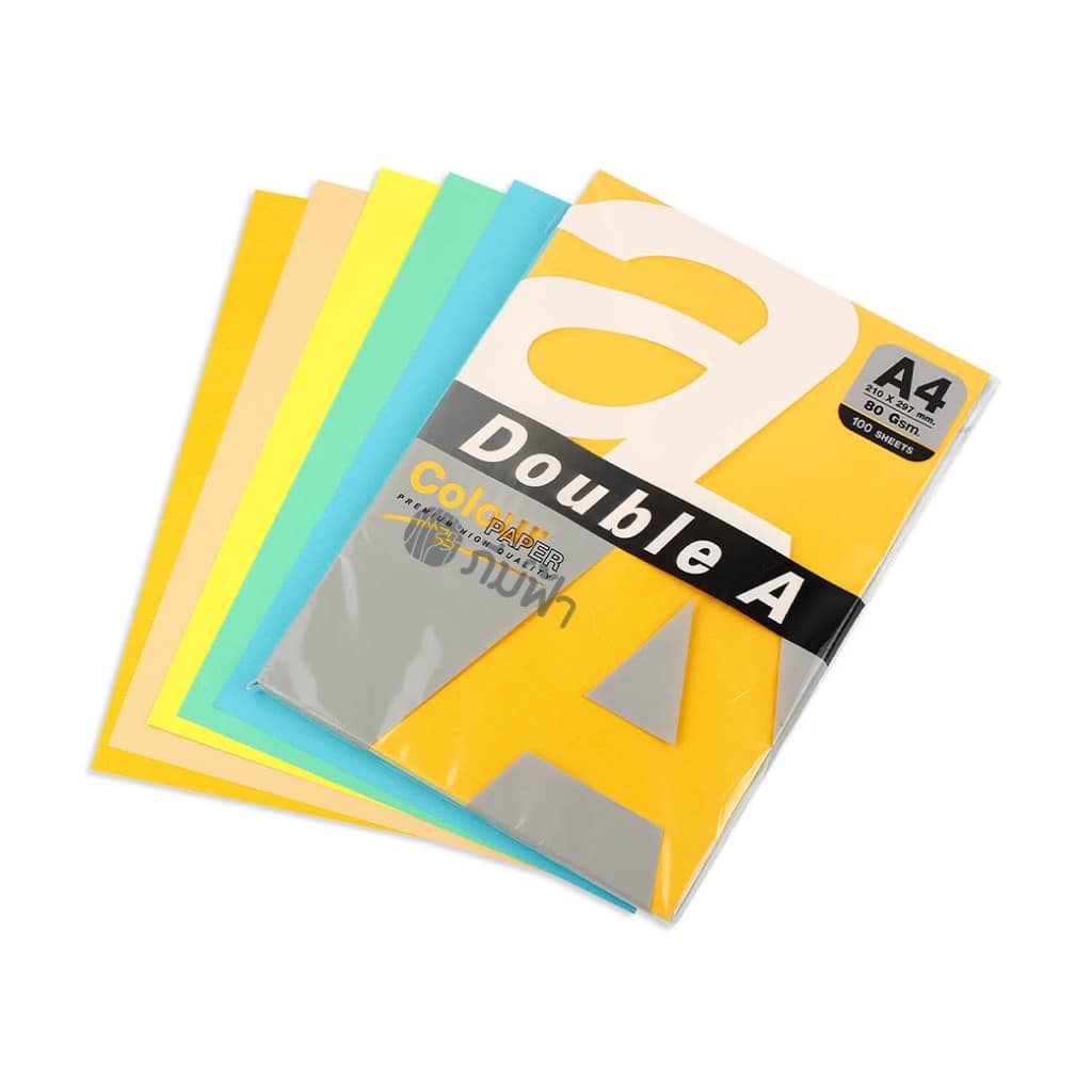 Double A กระดาษสี ขนาด A4 หนา 80 แกรม 100 แผ่น รูปที่ 3