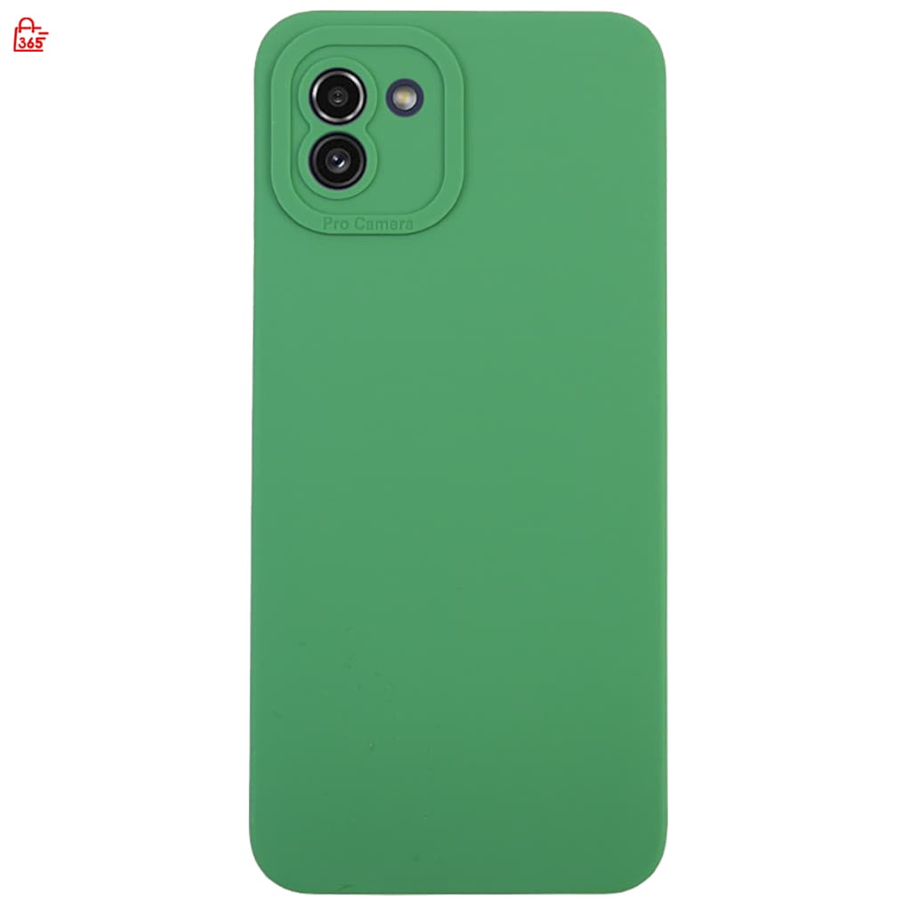 เคส สำหรับ Samsung Galaxy A03 เคสซิลิโคนนิ่ม กันกล้อง TPU สีพื้น รูปที่ 2
