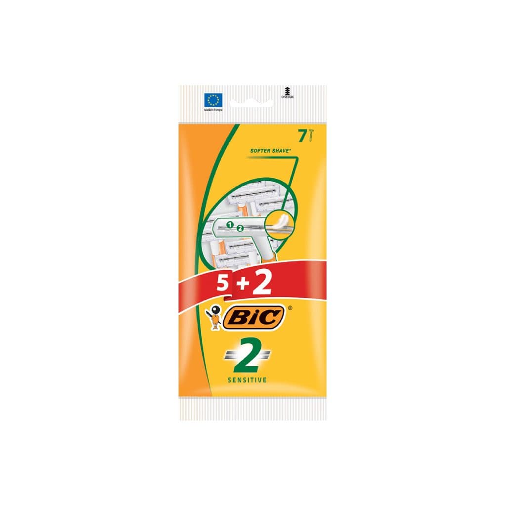 BIC2 P5+2 มีดโกนบิค 2 ใบมีด POUCH 5+2 รูปที่ 2