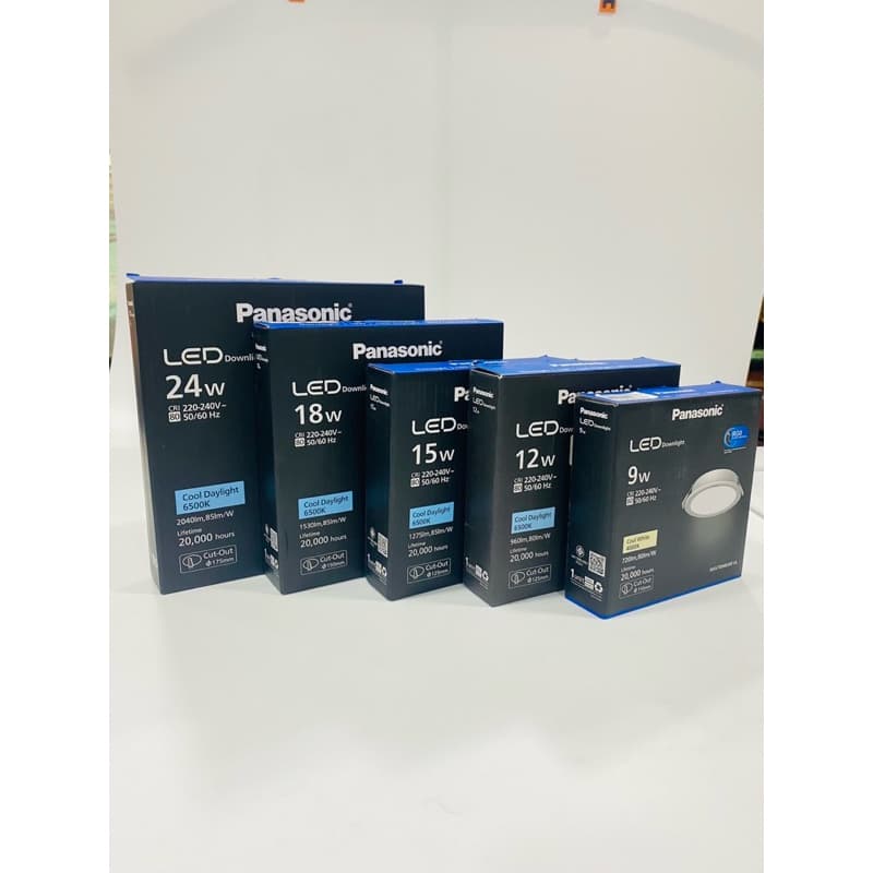 Panasonic® LED Downlightโคมดาวน์ไลท์ฝังฝ้าขนาด6w,9w,12w,15w,18w,24w.แสงเดย์,แสงวอร์ม,แสงคูลไวท์ รูปที่ 8