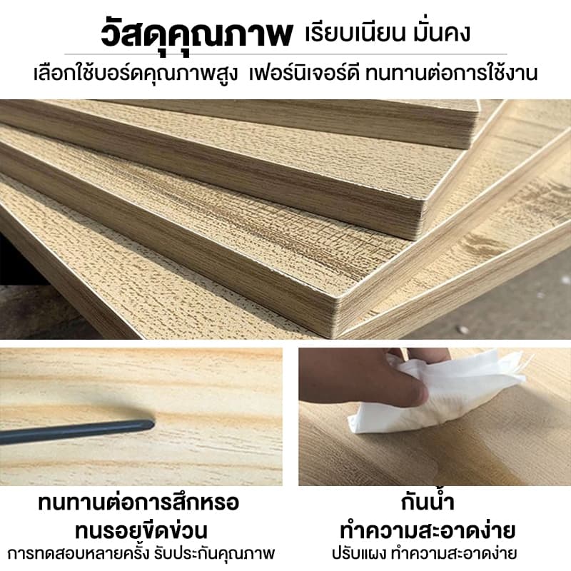G&O โต๊ะทำงาน 120cm โต๊ะคอมพิวเตอร์ พร้อมชั้นวางของขาเหล็กกล้าพ่นสีกันสนิม มีหลายขนาด สไตล์โมเดิร์น รูปที่ 9