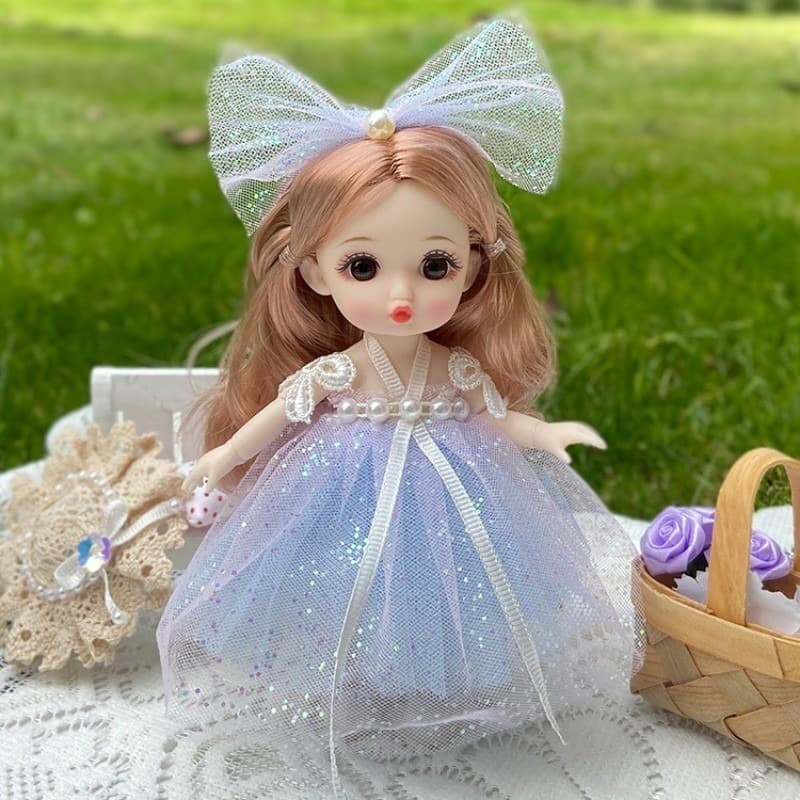 CDD BJD ตุ๊กตา 3D 30 ซม สไตล์เจ้าหญิงตัวน้อย ตุ๊กตาพร้อมข้อต่อที่ขยับได้ ตุ๊กตาเจ้าหญิงน้อย ของขวัญเด็กผู้หญิง รูปที่ 9