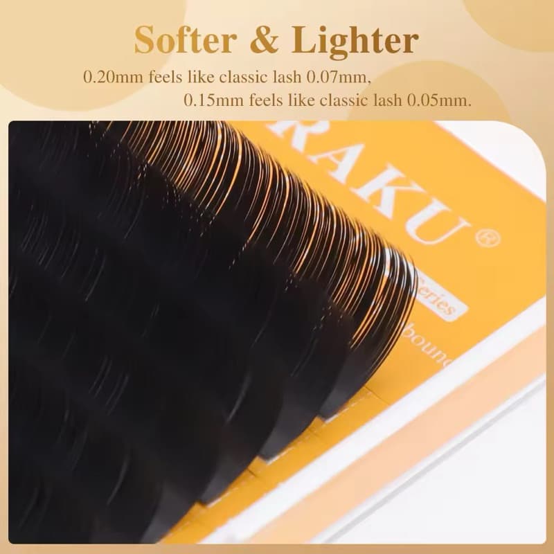 ขนตาเส้นแบนปลายแฉก NAGARAKU 5th Generation Premium Matte Ellipse Lash #อุปกรณ์ต่อขนตา ในไทย รูปที่ 5