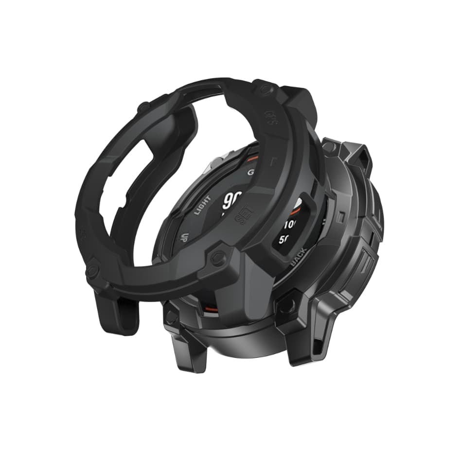 Case กันรอย TPU สีดำทึบ สำหรับ Garmin Instinct 3 Instinct3 45mm และ 50 mm คุณภาพดี วัสดุไม่แข็ง สวยๆ รูปที่ 6