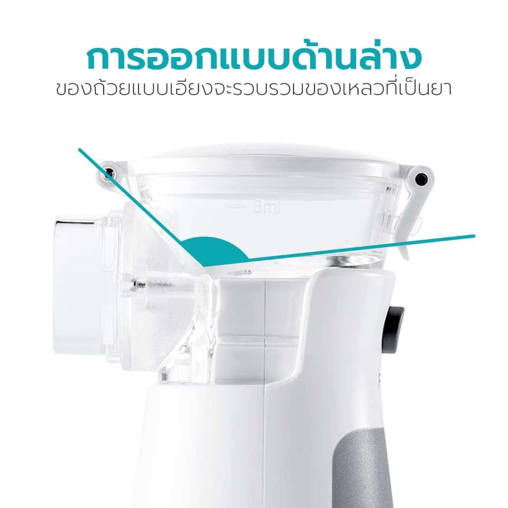 Simple health TH เครื่องพ่นละอองยา เครื่องพ่นยาแบบพกพา mesh nebulizer ไร้สาย รับประกันสินค้า 2 ปี รูปที่ 3