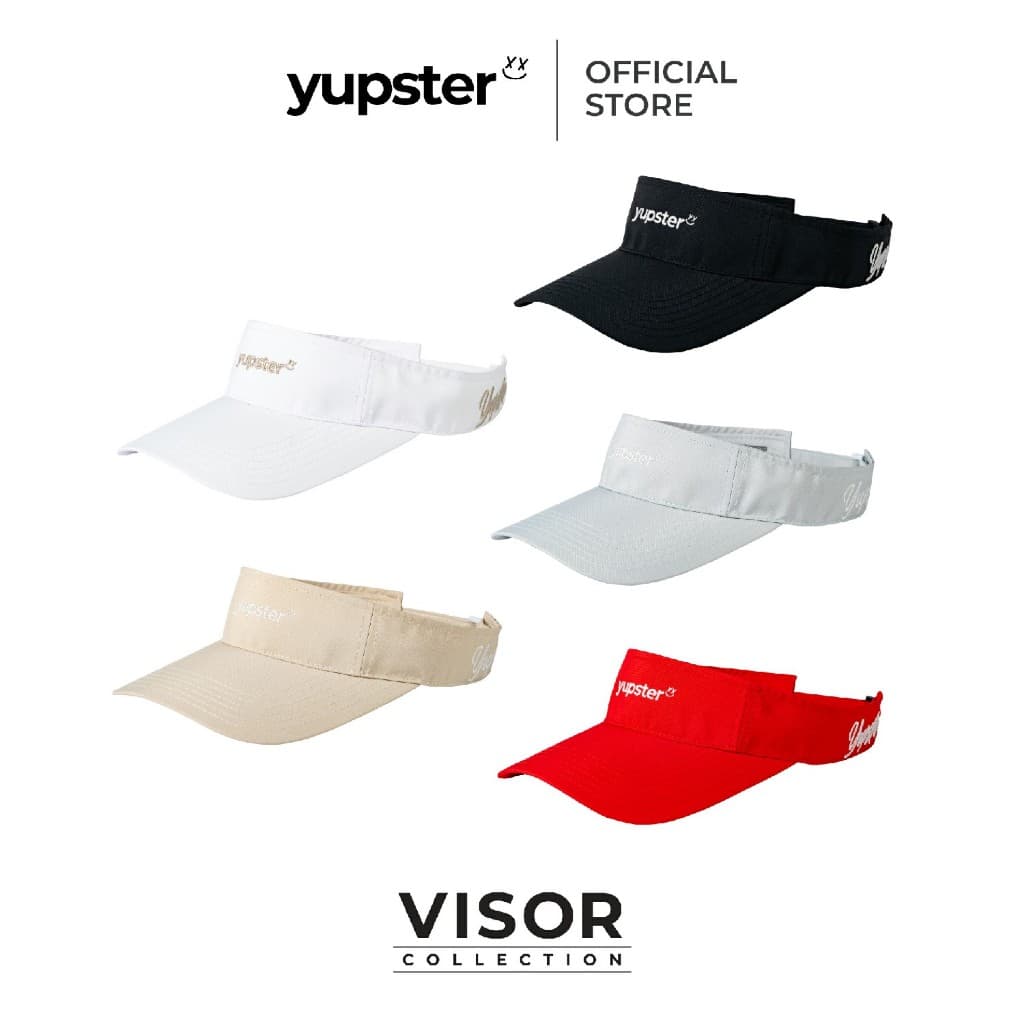 Yupster หมวกวิ่ง หมวกกันแดด Visor Cap รุ่น VISOR : 5 สี หมวกวิ่ง ตีกล์อฟ กันแดด ระบายอากาศดี จำนวนจำกัด รูปที่ 1