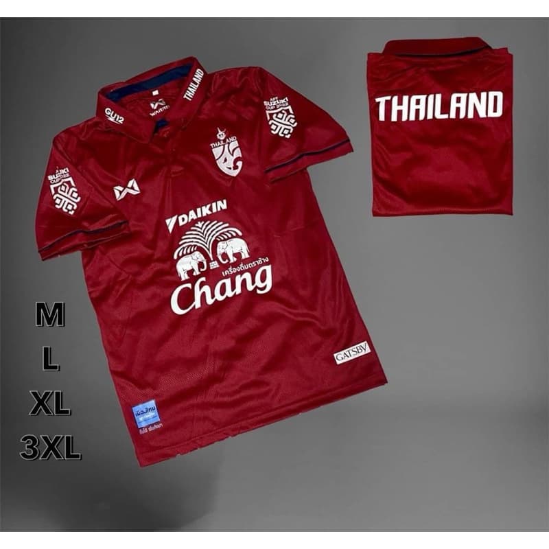 เสื้อกีฬาเสื้อบอลชายคอปกปักโลโก้ทีมชาติไทยเสื้อกีฬาโปโลชาย รูปที่ 6