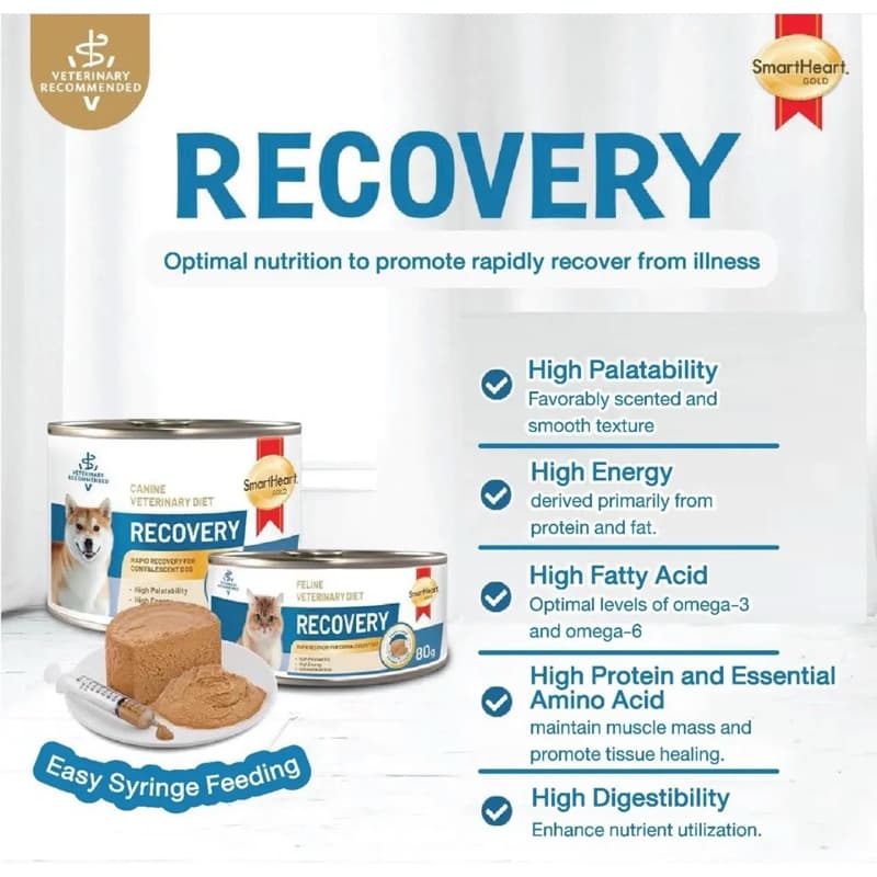 แมว Smartheart Gold Recovery Cat เเมวอาหารเปียก ป่วย พักฟื้น บำรุงหลังผ่าตัด รูปที่ 2