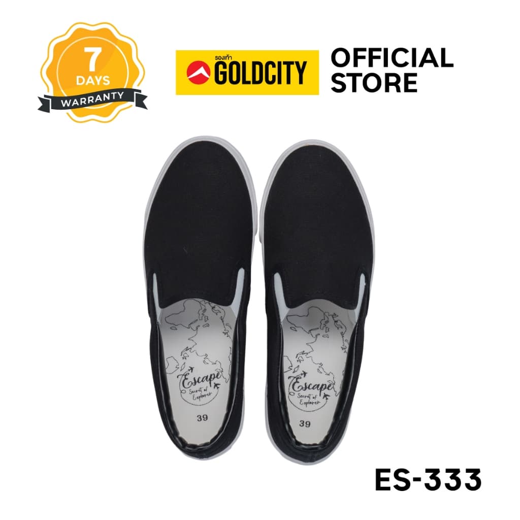 GOLDCITY รองเท้าสลิปออน LIMITED UNISEX พื้นยางพารา กันลื่น ใส่สบาย ใส่ได้ทุกวัน รุ่น ES333 รูปที่ 2