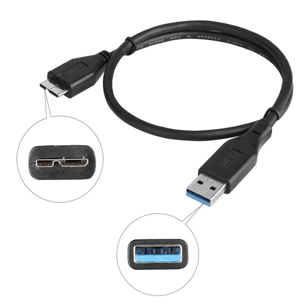 สายUSB 3.0 TO Micro B สำหรับExternal Hard Drive HDD 30CM รูปที่ 5
