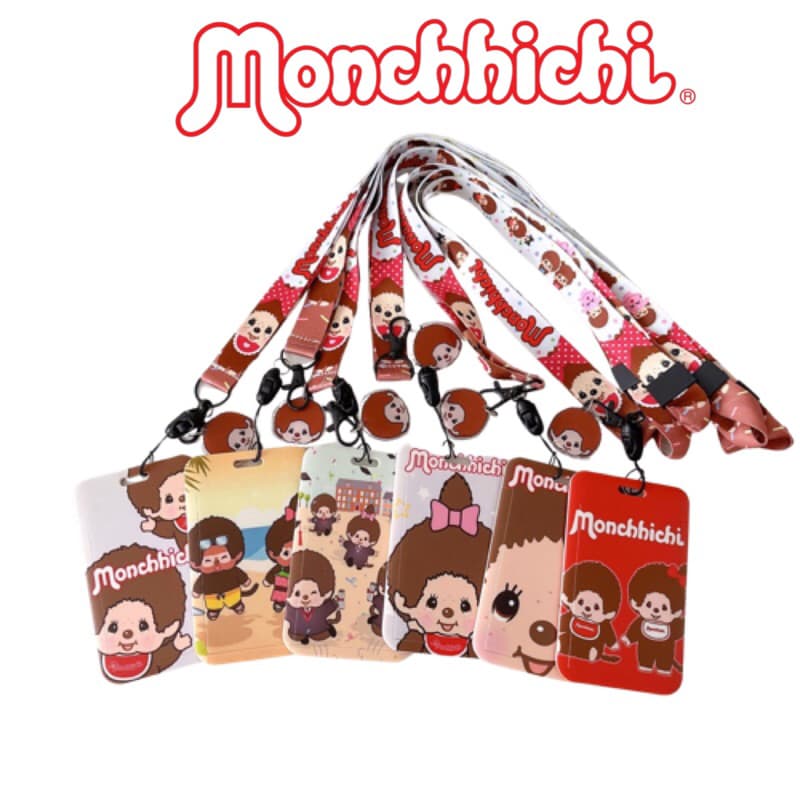 ป้ายใส่บัตรพร้อมสายคล้องคอ Monchhichi รูปที่ 1