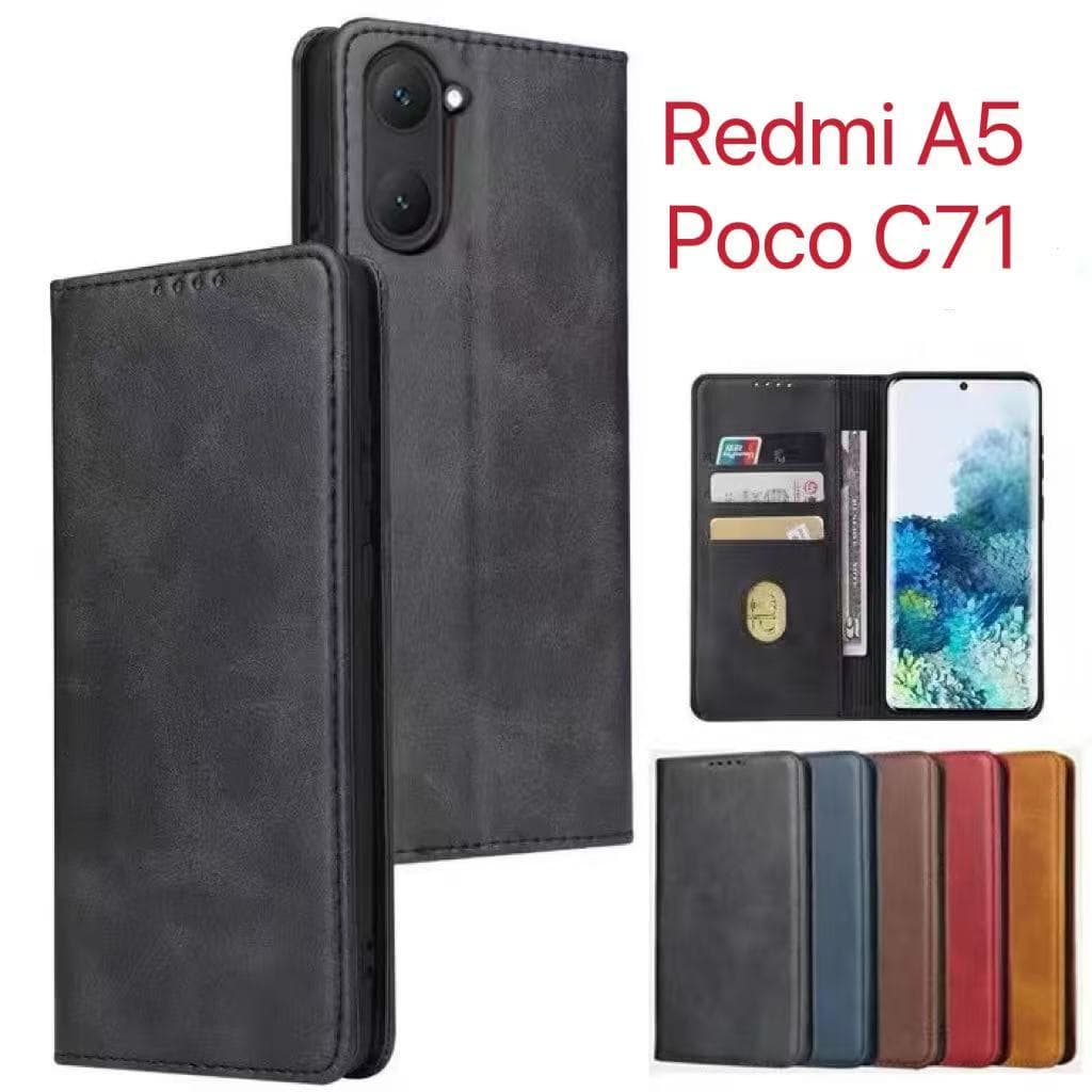 เคสฝาพับหนัง Xunte ตั้งได้ สำหรับXiaomi Redmi A5 A3 A7Pro A1plus A2plus / Poco C71 C85 C75 C65 Redmi15 15C 14C 13C 12C รูปที่ 1