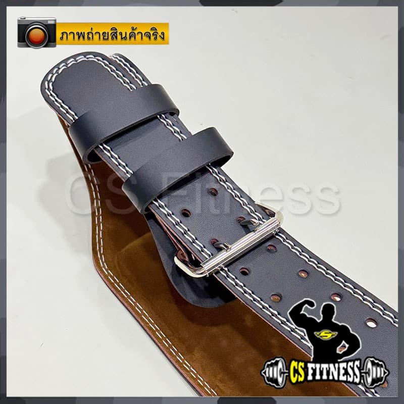 เข็มขัดยกน้ำหนัก หนังกว้าง 15cm – PU Leather Lifting Belt รูปที่ 7