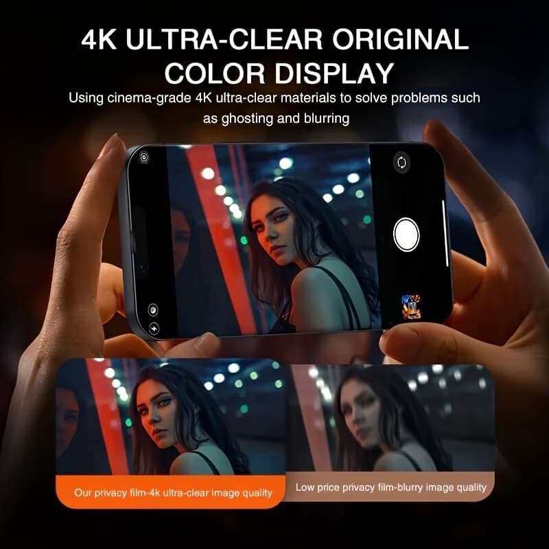 มีกันขอบ Anti-Spy ฟิล์มกระจก for iPhone 11 15 13 Pro Max 17 16 14 12 15 Pro Max Air XR 7 8 Plus XS Max 16 Plus 13 11 Pro รูปที่ 7