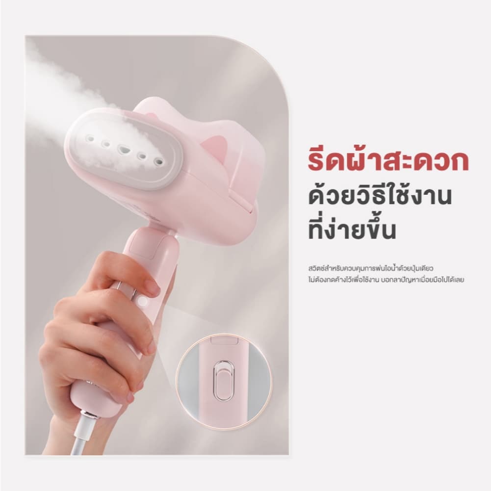 Haier เครื่องรีดไอน้ำแบบพกพา เตารีดพกพา เตารีดไอน้ำ รุ่น HSS-W1209 รูปที่ 4