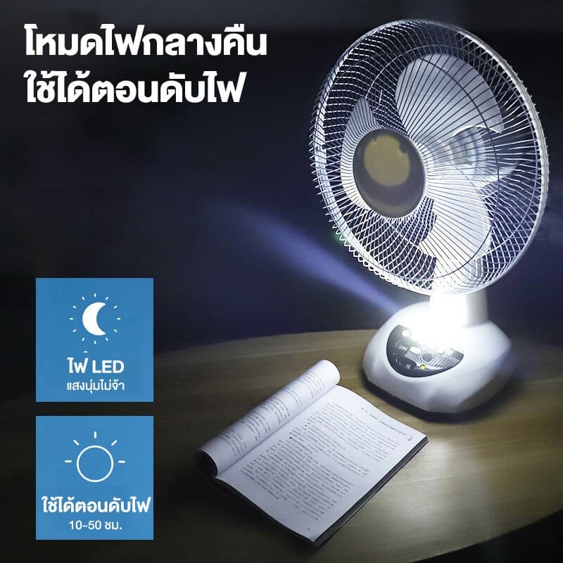 พัดลมโซล่าเซลล์ พัดลมโซล่าเซล พัดลมตั้งโต๊ะ พัดลมตั้งพื้น solar fan 18 นิ้ว หลอด หลอด โซล่าเซลล์ พัดลม พัดลมอัจฉริยะ แถม รูปที่ 9