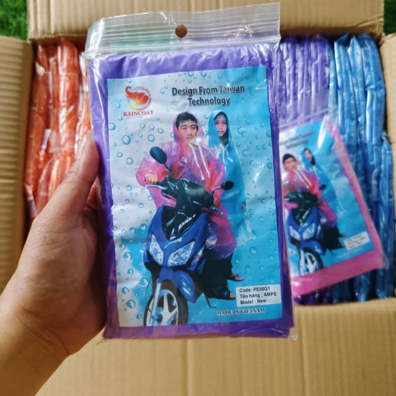 เสื้อกันฝน ขนาดพกพา คละสี 100 ตัว รูปที่ 5