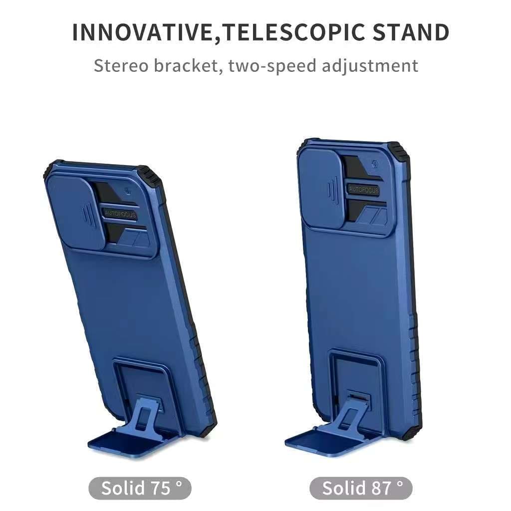 เคสหุ่นยนต์ ขาตั้งไหม่ สำหรับรุ่น Xiaomi Redmi A3 A1 A2 / Poco X3 Poco M3 เคสกกันกระแทก มีขาตั้งสไลด์กล้อง รูปที่ 2