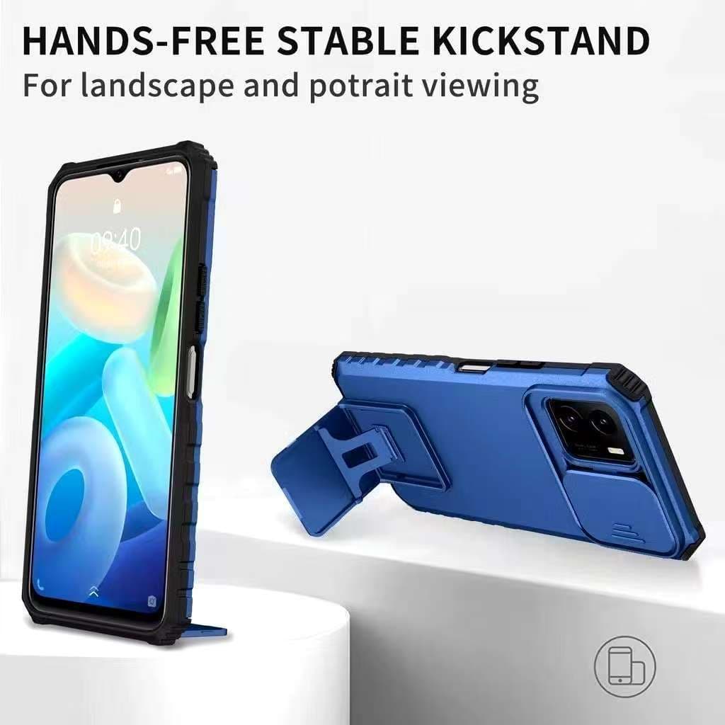 เคสหุ่นยนต์ ขาตั้งไหม่ สำหรับรุ่น Xiaomi Redmi A3 A1 A2 / Poco X3 Poco M3 เคสกกันกระแทก มีขาตั้งสไลด์กล้อง รูปที่ 6