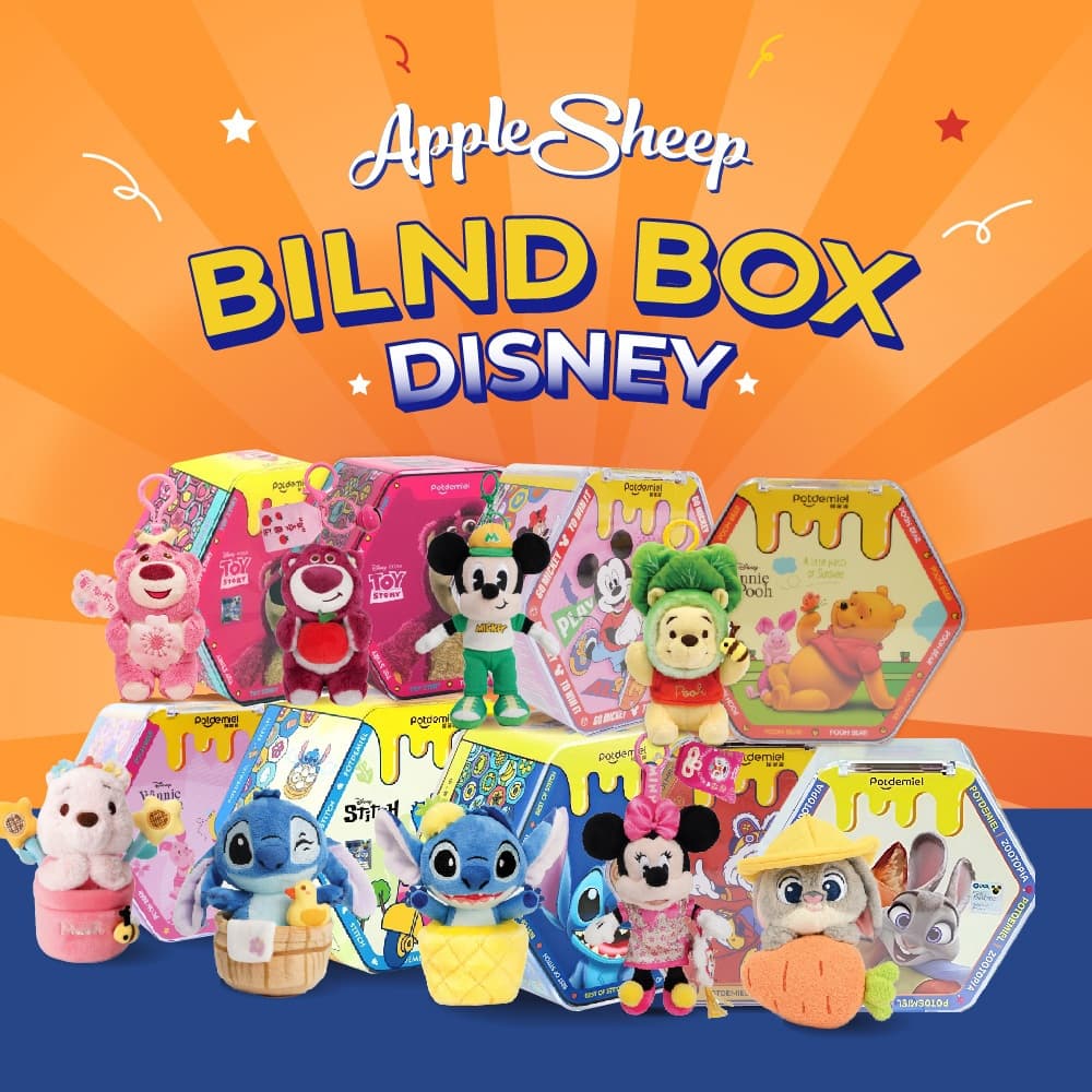 Blind Box พวงกุญแจ ดิสนีย์ จี้ห้อยกระเป๋า Zootopia/Mickey/Pooh/Stitch/Alien ลิขสิทธิ์Disney รูปที่ 1