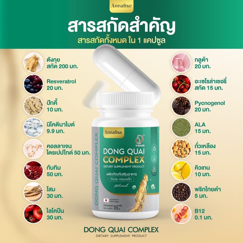 30 cap ร้านเจ้าของเเบรนด์โดยตรง Annalise แอนนาลิส ตังกุย รักษาฝ้า ยาลดฝ้า วัยทอง ลดฝ้า รูปที่ 6