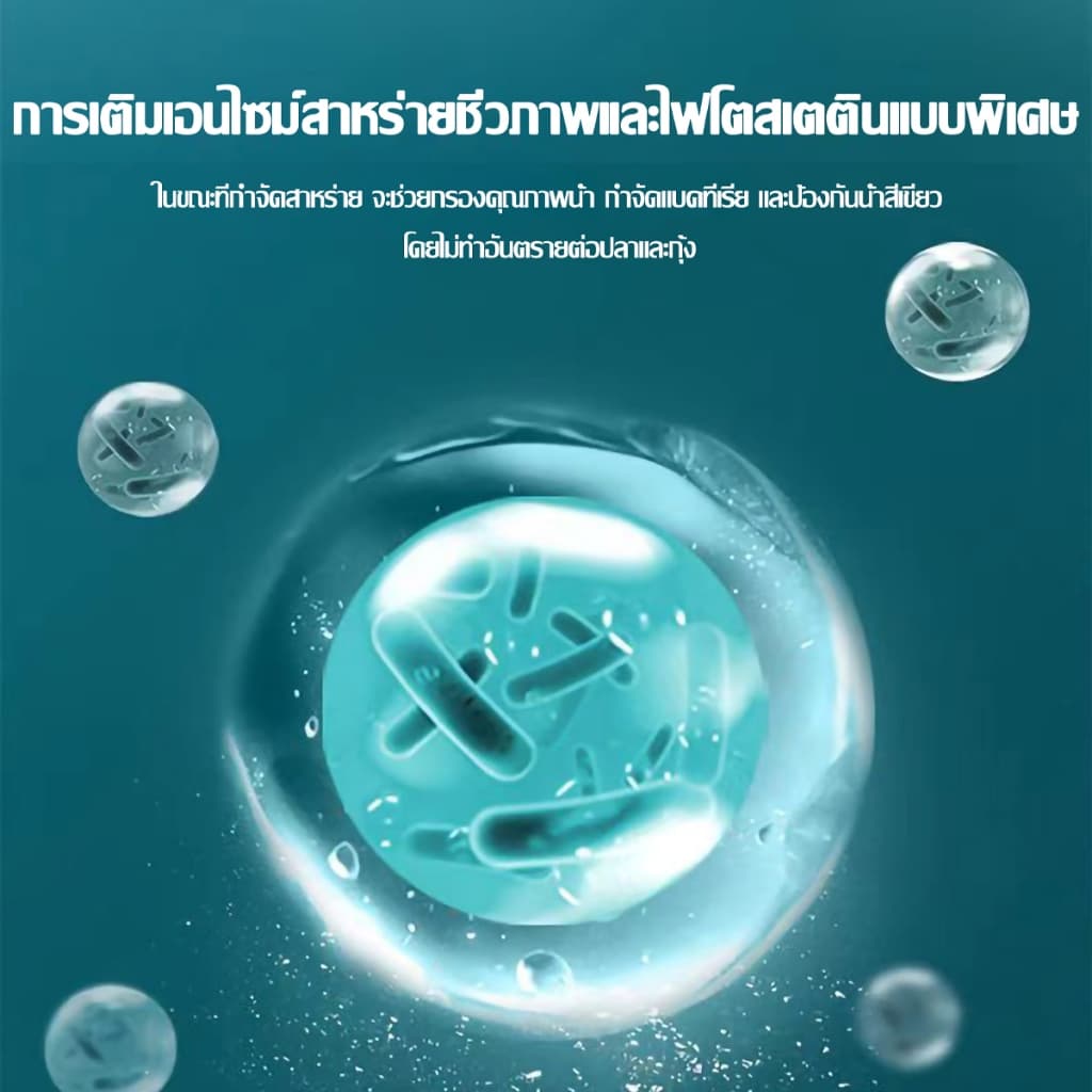 กำจัดสาหร่ายในตู้ปลา กำจัดตะไคร่น้ำในตู้ปลา กำจัดสาหร่าย กำจัดน้ำสีเขียว ทำความสะอาดบ่อปลา รูปที่ 5