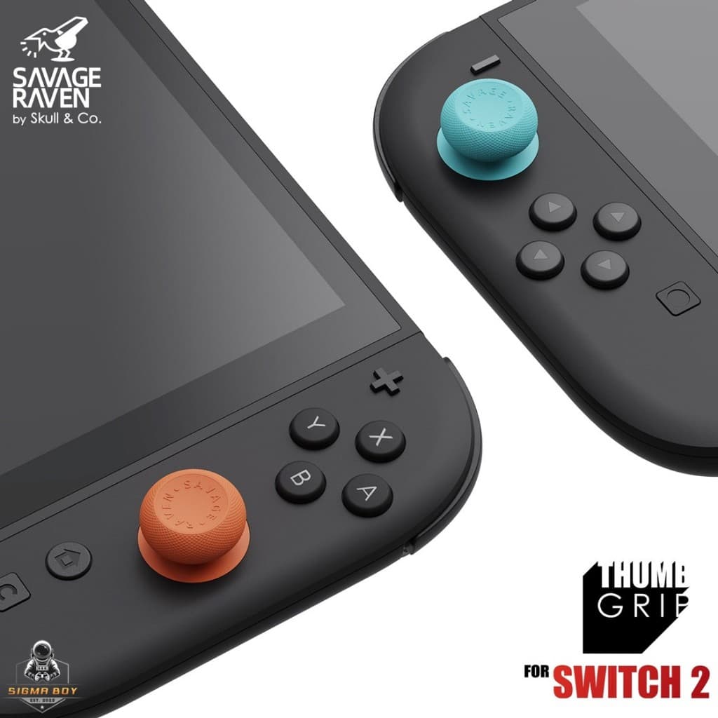 Savage Raven by Skull & Co. Thumb Grip Set for Nintendo SWITCH 2 รูปที่ 1