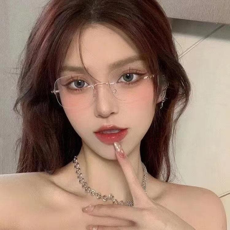 My Girl แว่นสายตาสั้น-50°ถึง-400° กรองแสง ไร้กรอบ สายตายาว+50°ถึง+400° คุณภาพสูง รูปที่ 5
