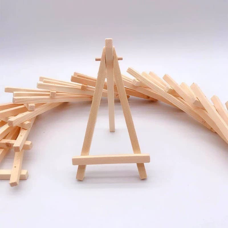 MW ขาตั้งไม้ สำหรับวาดรูป วางกรอบรูป วางแท็บเล็ต Wooden Easel 18*24/20*30 cm Pearl Painting DIY พร้อมกรอบ ภาพวาดปักเพชร รูปที่ 2