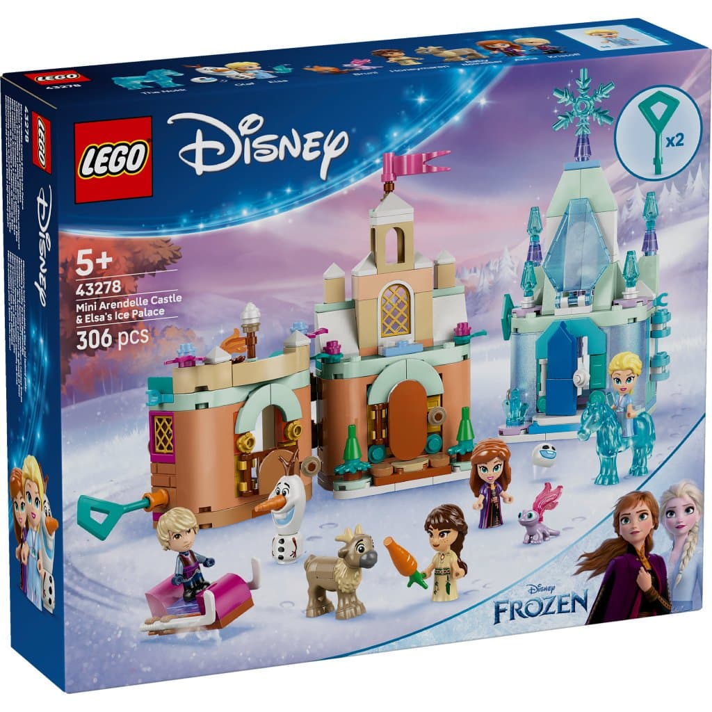 *Exclusive* LEGO Disney Princess 43278 Mini Arendelle Castle & Elsa's Ice Palace , Building Blocks, Kids Toy รูปที่ 2