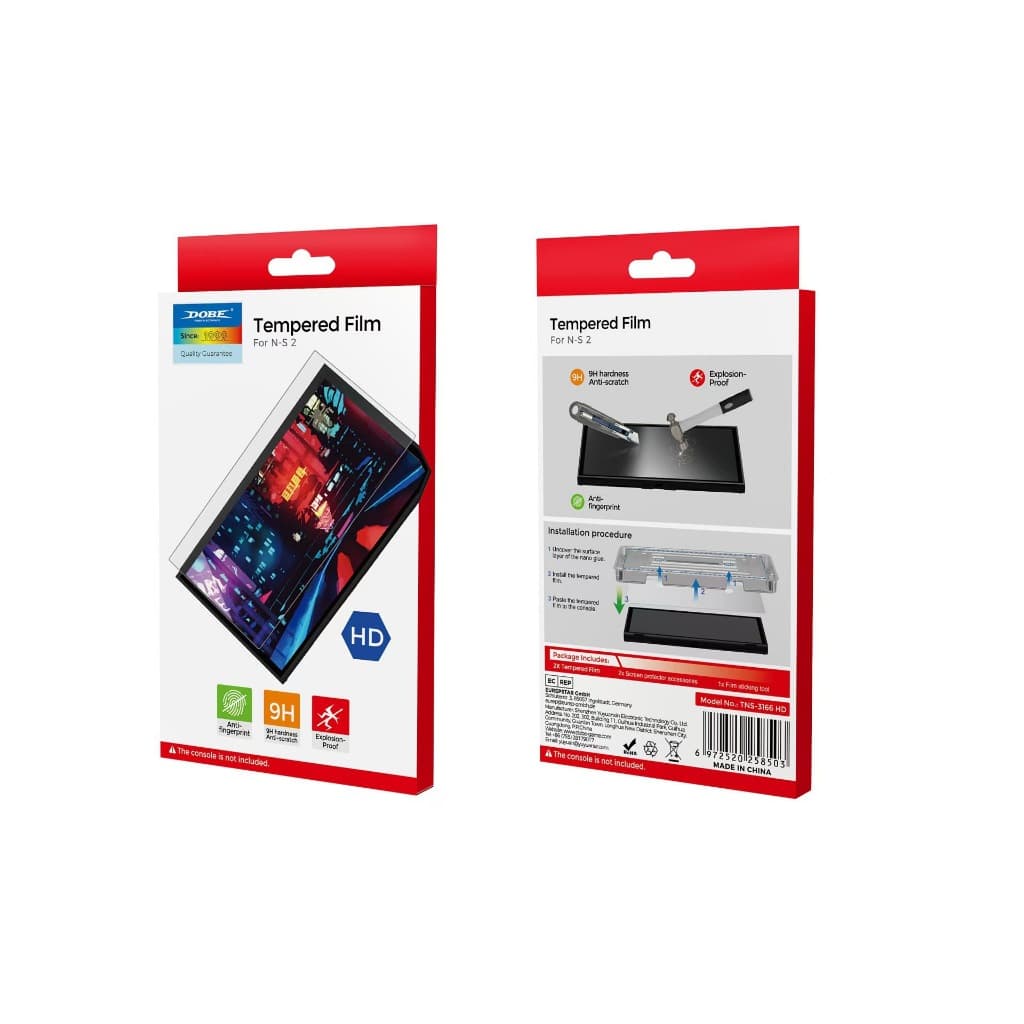 Switch2 DOBE ยี่ห้อนี้รับประกันคุณภาพ)ฟิล์มกระจกกันรอยคุณภาพดี glass HD tempered GLASS TNS-3166 เวอร์ชัน HD รูปที่ 1