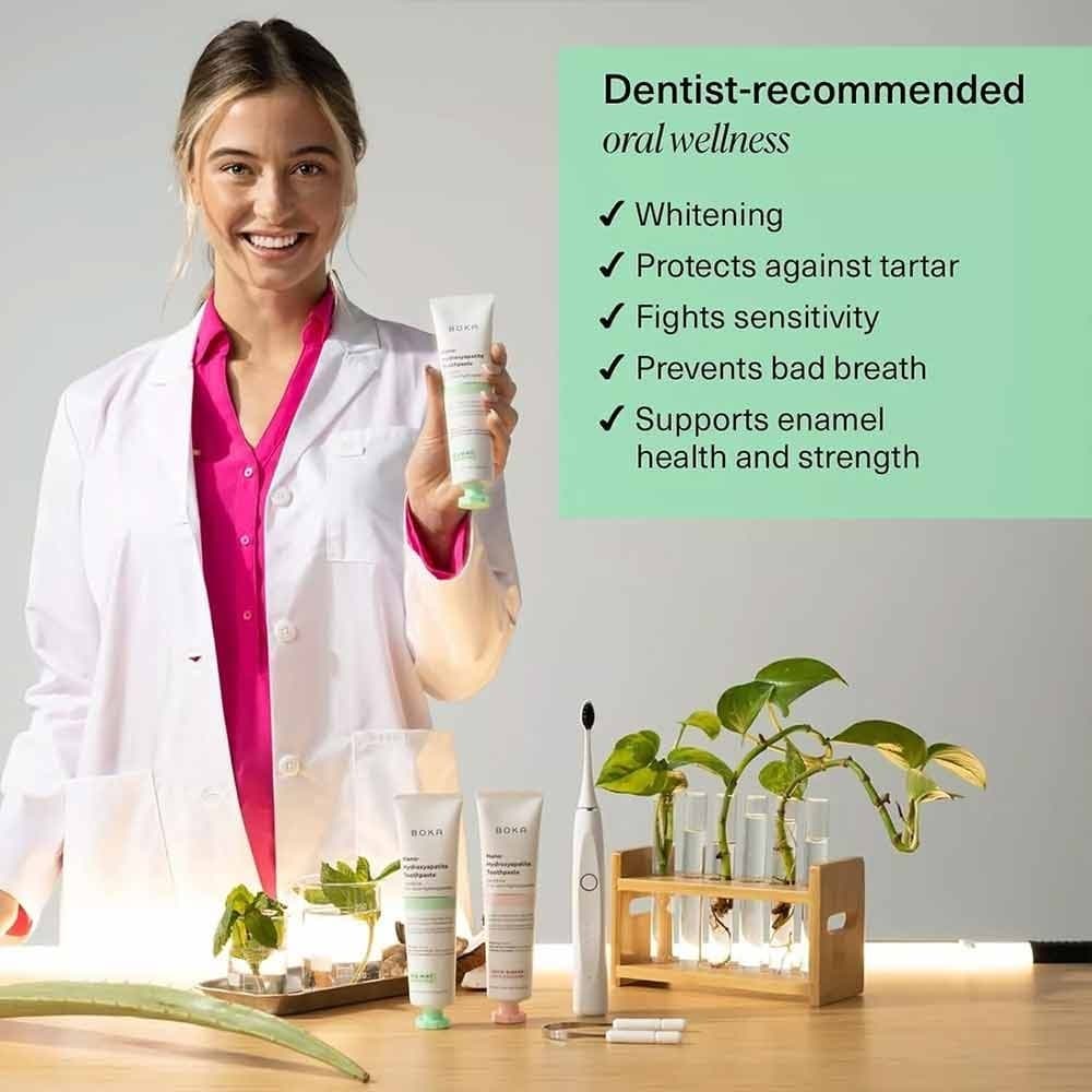 Shipping from Thailand-BoK Fluoride Free Toothpaste Nano Hydroxyapatite, Remineralizing, Sensitive Oral Care รูปที่ 9