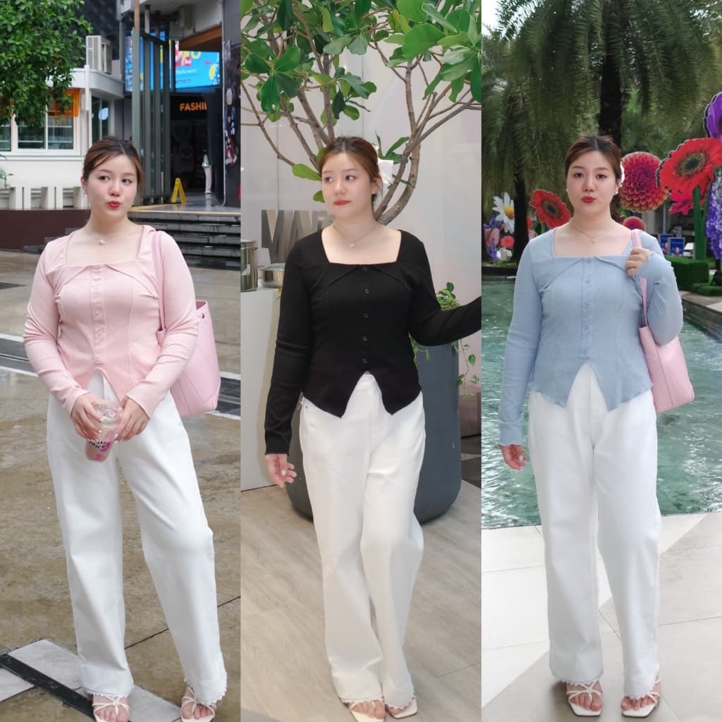Frost Petal Top เสื้อสาวอวบ รูปที่ 1