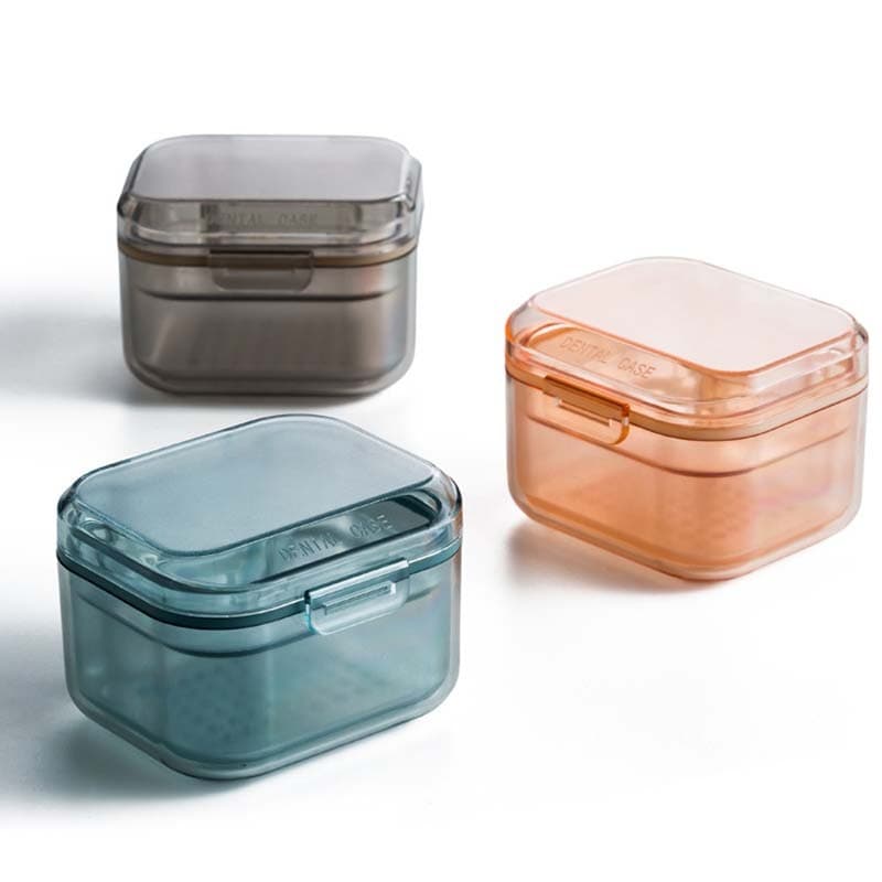 inn กล่องใส่รีเทนเนอร์ 3 ชั้น กล่องแช่ฟันปลอม Retainer Box จัดฟัน รีเทนเนอร์ กล่องรีเทนเนอร์แบบพกพา สามารถใส่น้ำแช่ได้ รูปที่ 9