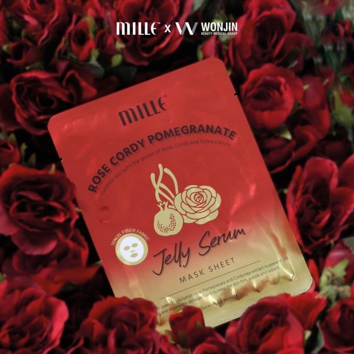 MILLE ROSE CORDY POMEGRANATE JELLY SERUM MASK SHEET + SNAIL COLLAGEN JELLY SERUM MASK SHEET มิลเล่ มาส์กหน้า รูปที่ 6