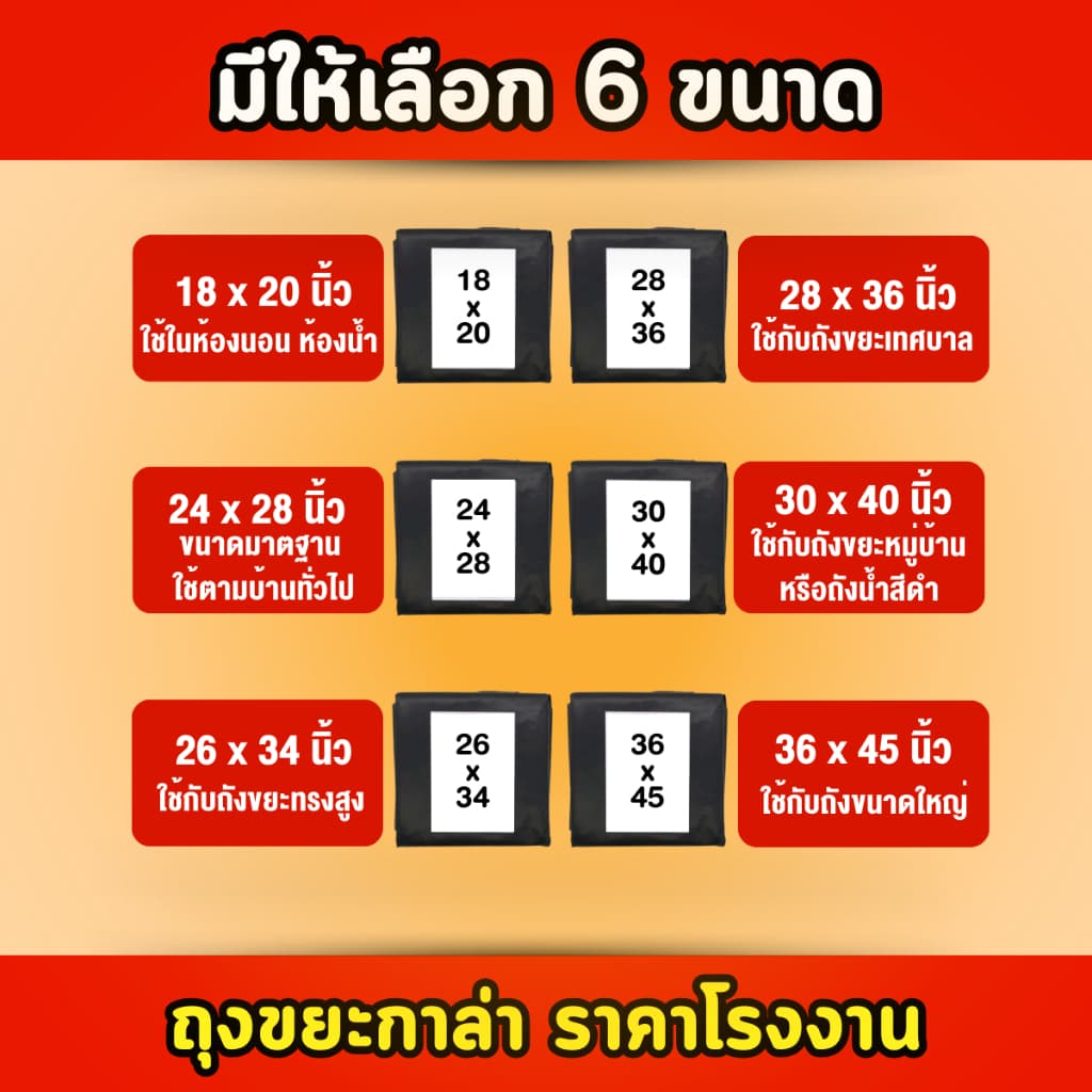ของแท้! ถุงขยะกาล่า 20กิโล ถุงขยะดำ ถุงขยะแบบหนาเหนียวพิเศษ *สั่งได้ไม่เกิน 2 กระสอบต่อ 1 ออเดอร์* รูปที่ 6