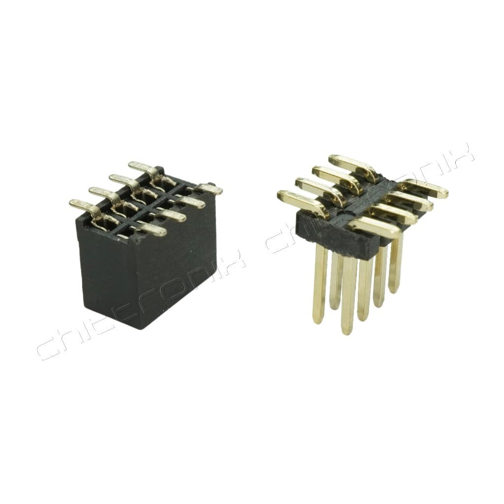 Pin Header 1.27 mm. 8 ขา 2 แถว ตัวผู้ ตัวเมีย รูปที่ 2