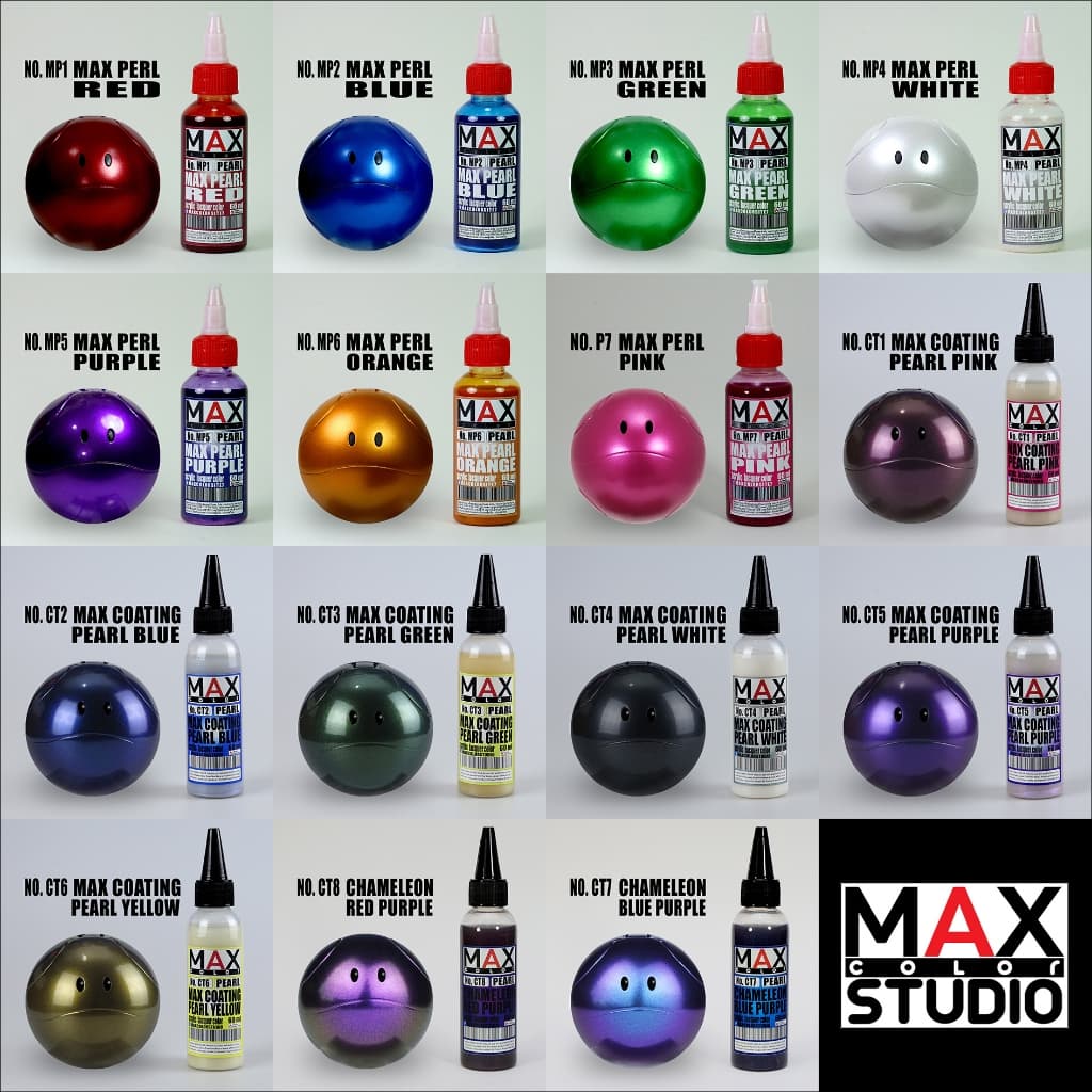 MAX COLOR PEARL SERIES สีพ่นโมเดล กันดั้ม รถถัง อาร์ททอย พลาสติกโมเดล สีผสมสำเร็จพร้อมใช้งาน รูปที่ 3