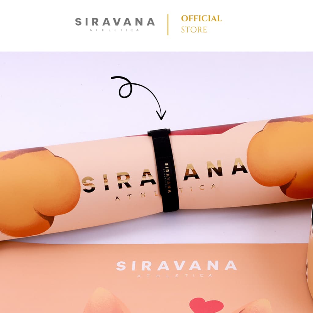 SIRAVANA สายรัดเสื่อ รุ่น Golden Black Mat Tie สำหรับเสื่อโยคะ หนา 5-7มม.เท่านั้น รูปที่ 4