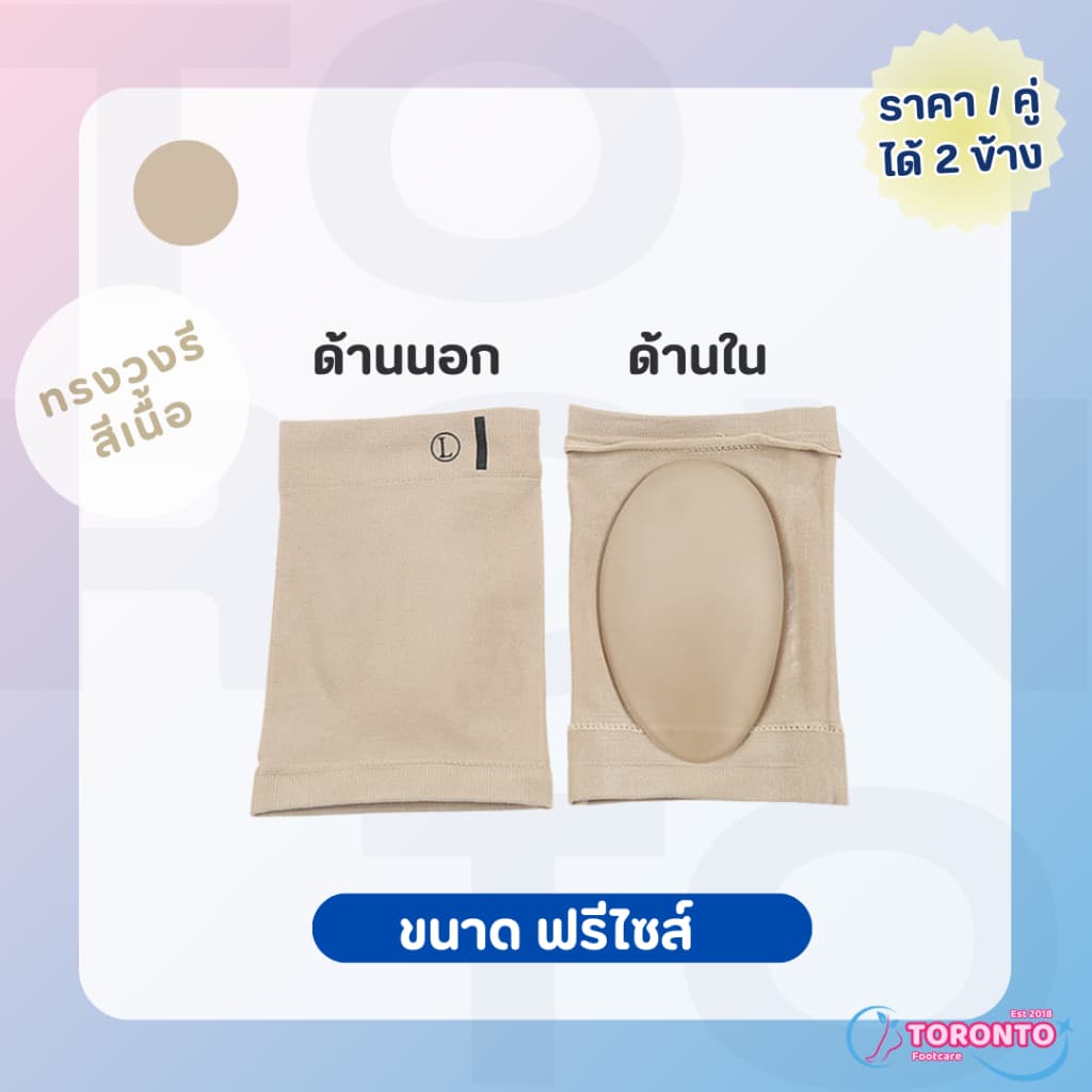 ซิลิโคนเสริมอุ้งเท้า ปลอกผ้ารองอุ้งเท้า สำหรับเท้าแบน ลดการเจ็บอุ้งเท้า ใส่สบาย เจลนุ่มผ้ายืดฟรีไซส์ รูปที่ 7