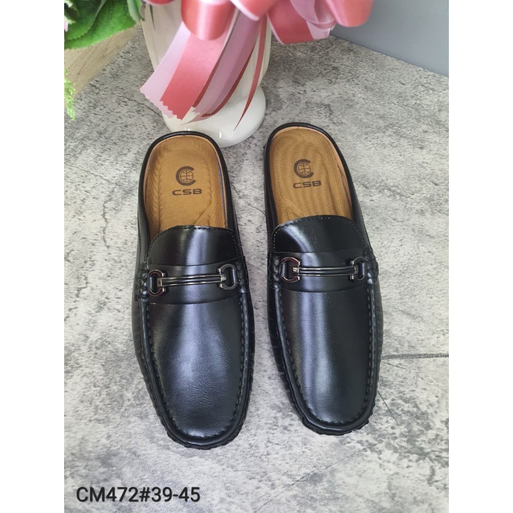 CM472รองเท้าหนังนิ่มผู้ชายเปิดส้นพื้นเตี้ยไซส์39-45มี3สี รูปที่ 2