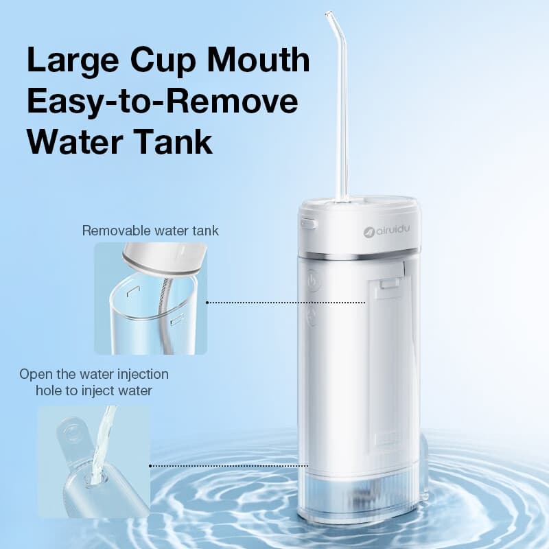 Airuidu CF500 Water Flosser 160ml ไหมขัดฟันพลังน้ำ IPX7 กันน้ำ น้ำ ทำความสะอาดฟัน กันน้ำ Cavity Care รูปที่ 7