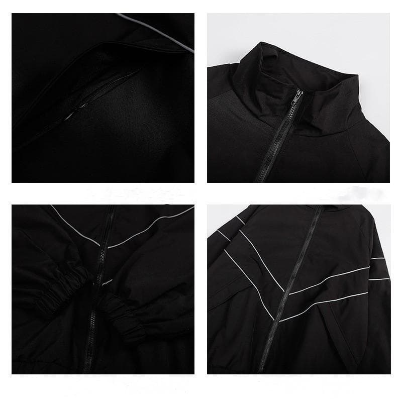MCTE เสื้อแจ็กเก็ต กันลม แฟชั่นฤดูใบไม้ร่วง สำหรับผู้ชาย และผู้หญิง R6637 รูปที่ 9